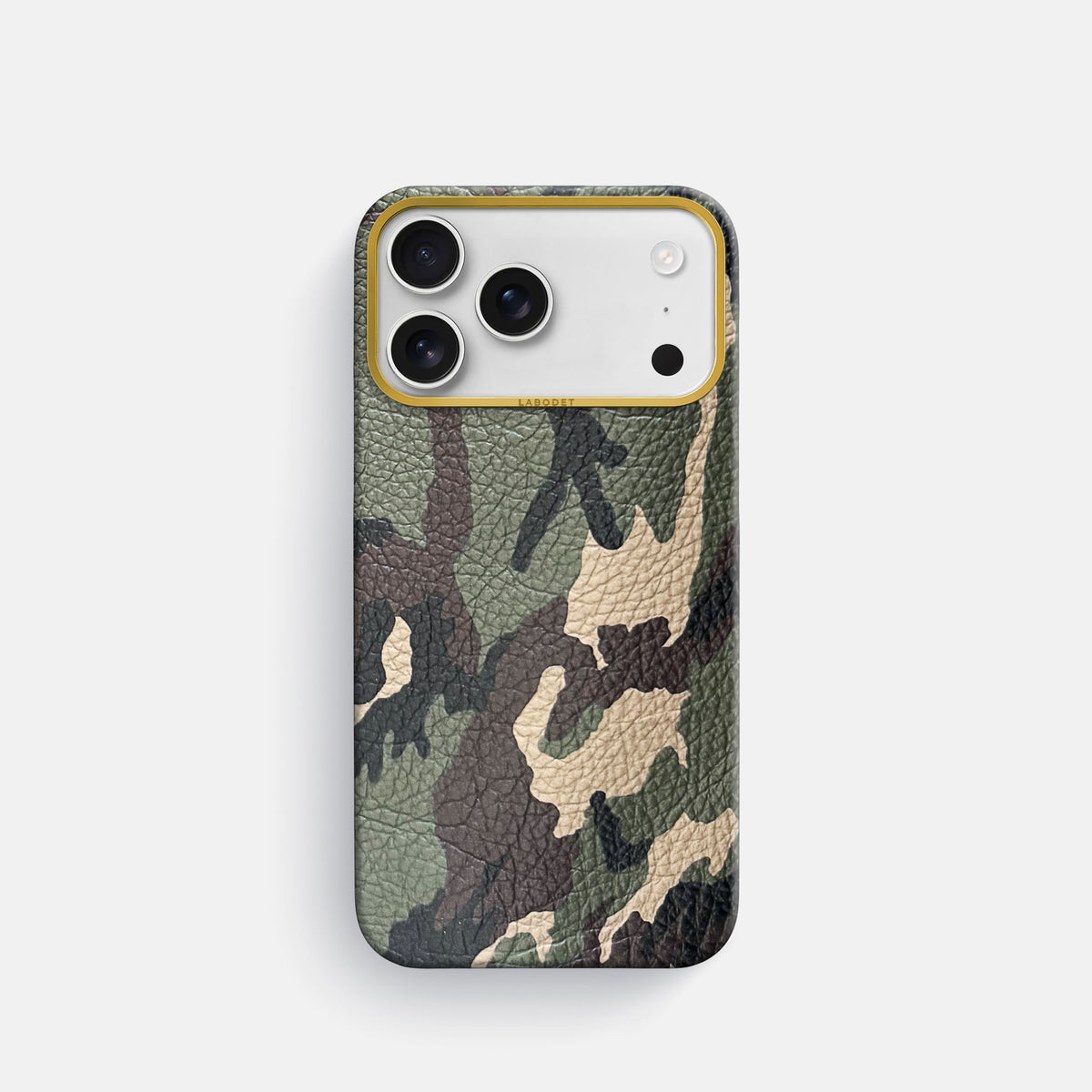 Classic Case For iPhone 17 Pro In Calf -1 | Camouflage-Gold