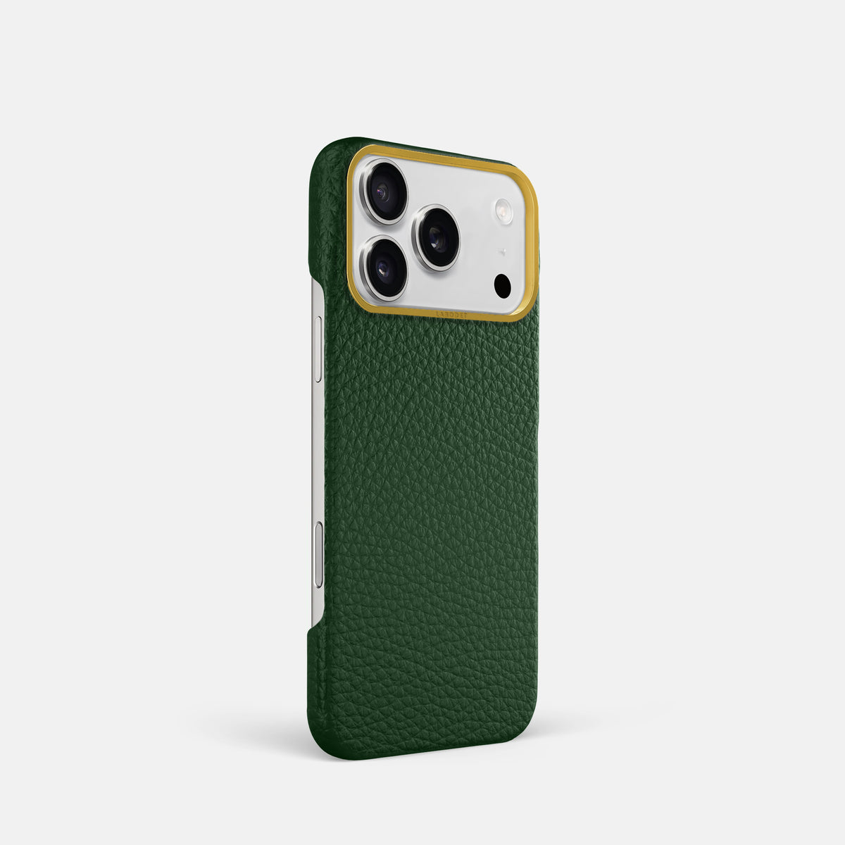 Classic Case For iPhone 17 Pro In Calf -2 | Dark-Green-Gold