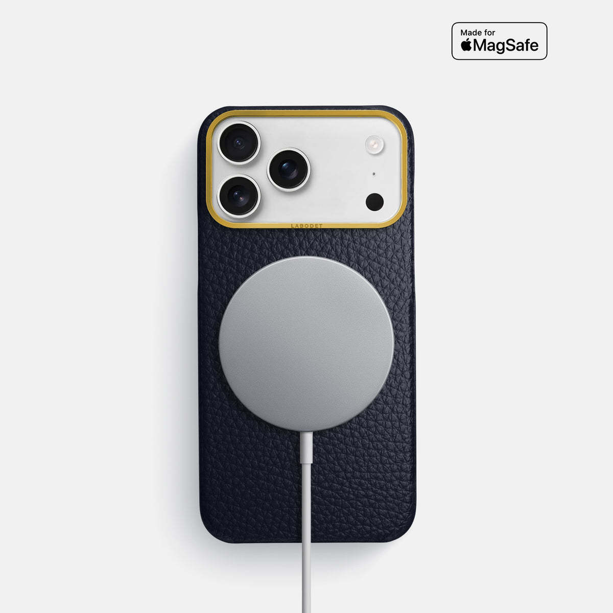 Classic Case For iPhone 17 Pro In Calf -5 | Marine-Gold