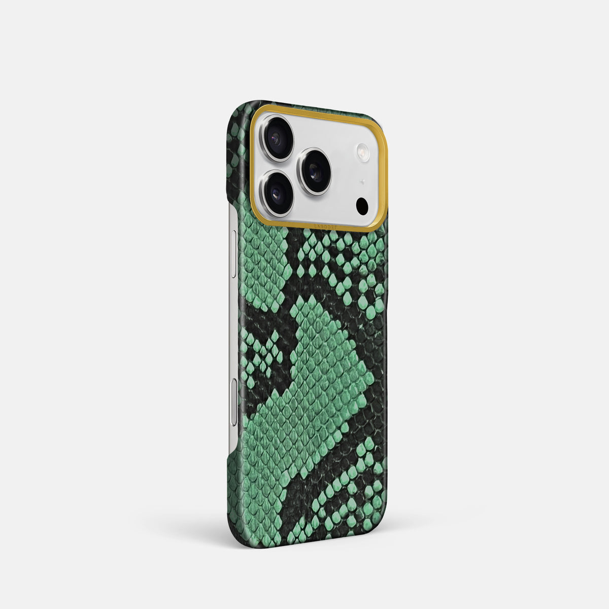 Classic Case For iPhone 17 Pro In Deluxe Python -2 | Forest-Green-Gold