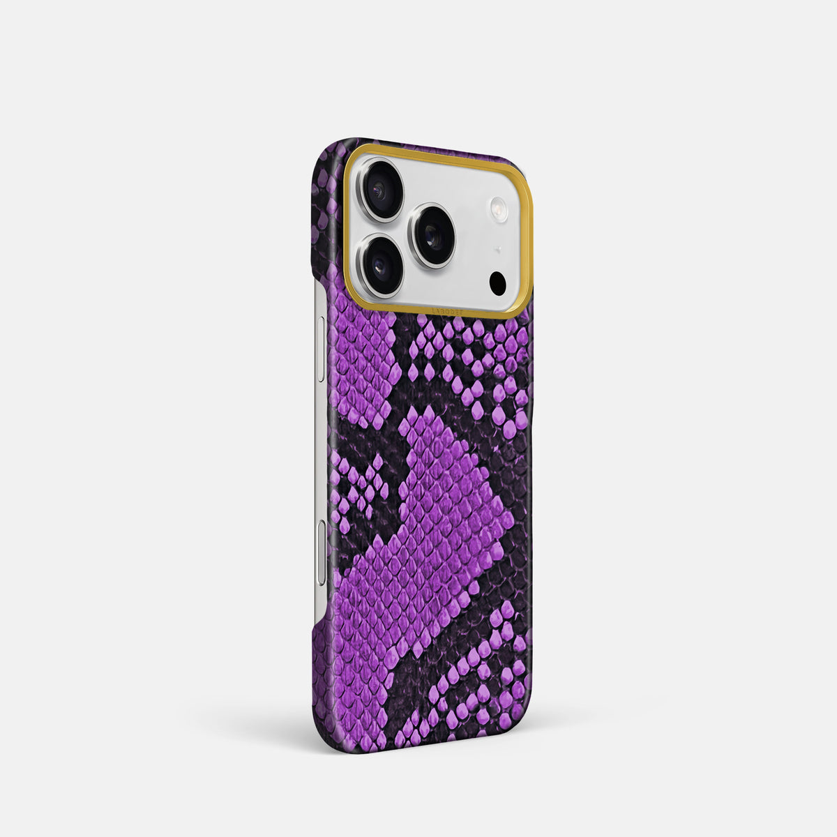 Classic Case For iPhone 17 Pro In Deluxe Python -2 | Purple-Gold