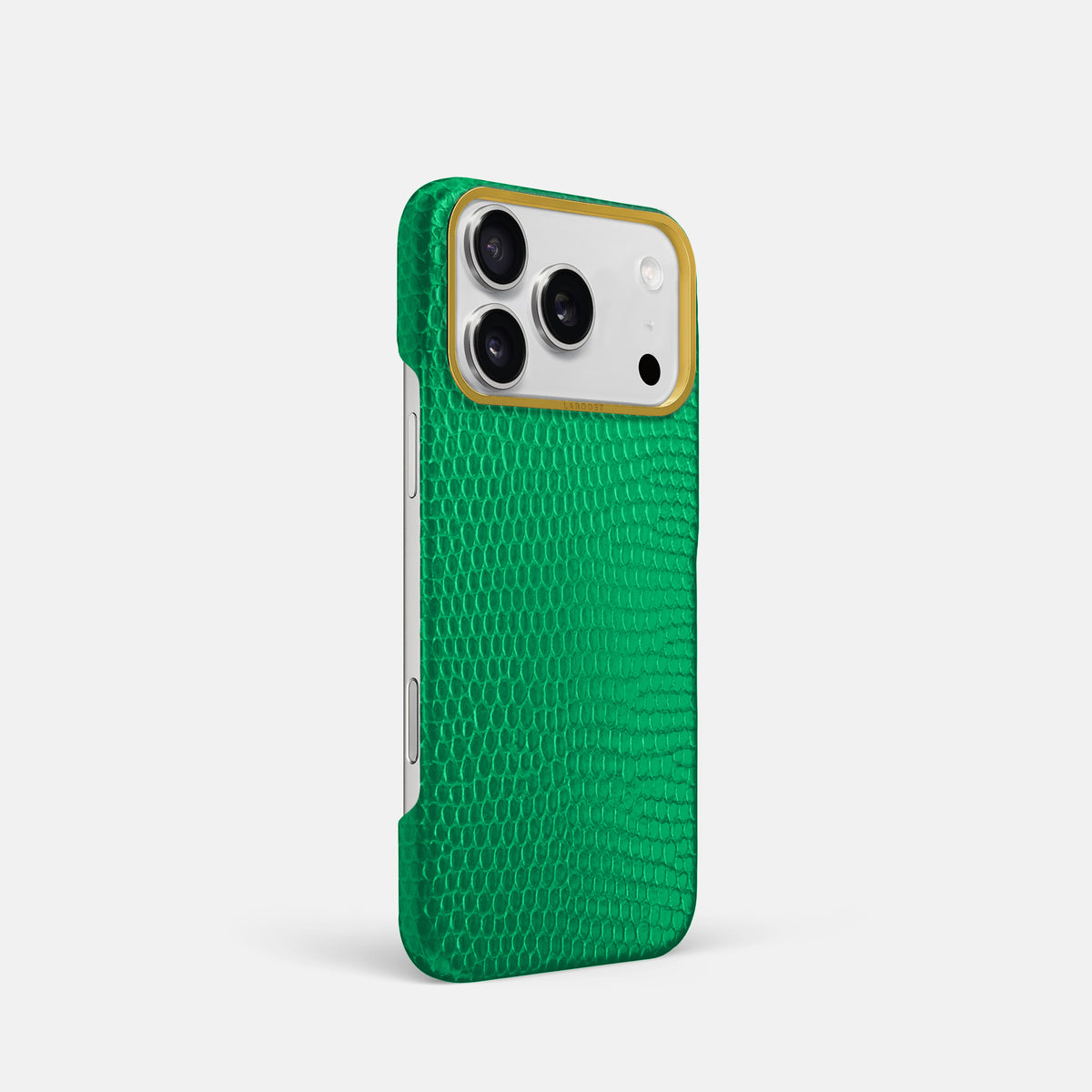 Classic Case For iPhone 17 Pro In Lizard -2 | Apple-Green-Gold