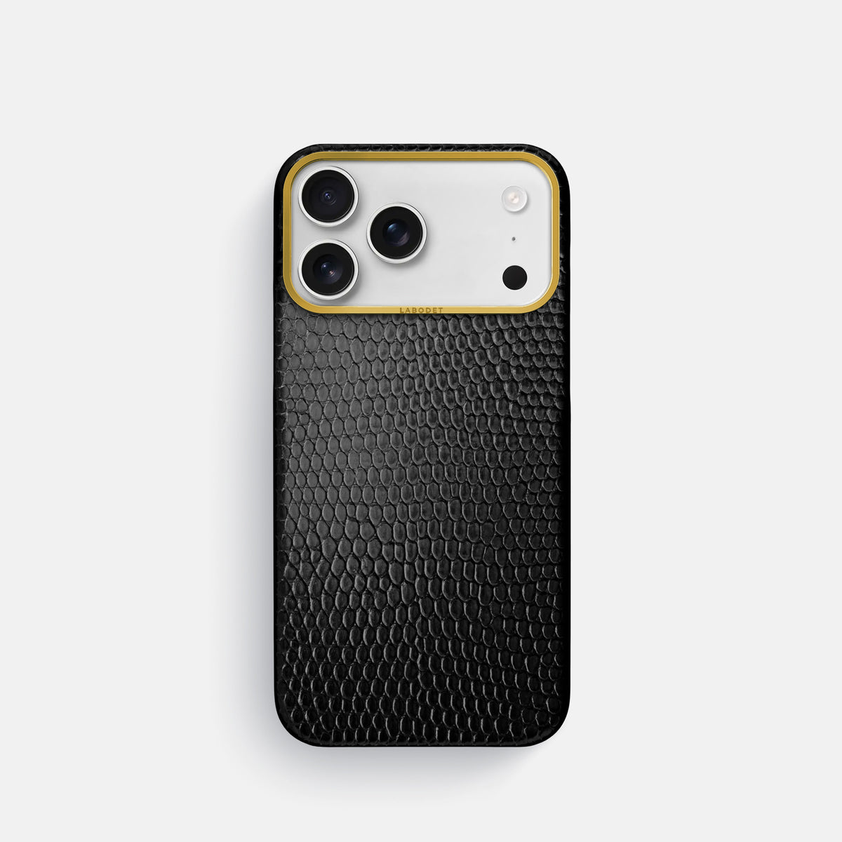 Classic Case For iPhone 17 Pro In Lizard -1 | Black-Gold