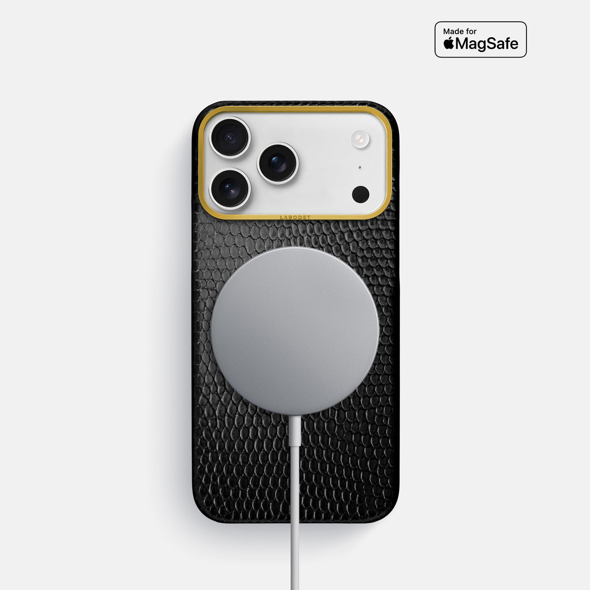 Classic Case For iPhone 17 Pro In Lizard -5 | Black-Gold
