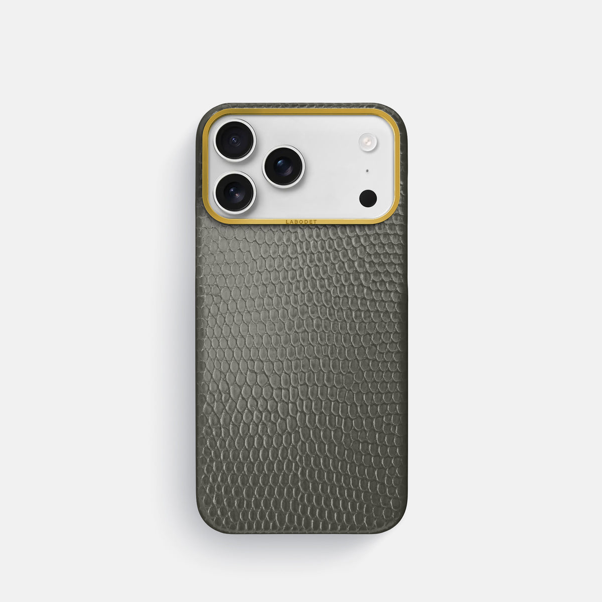 Classic Case For iPhone 17 Pro In Lizard -1 | Grey-Gold