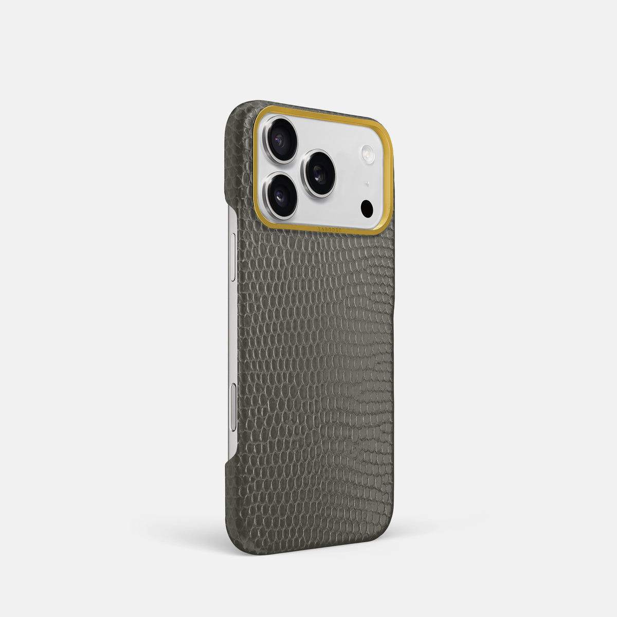 Classic Case For iPhone 17 Pro In Lizard -2 | Grey-Gold