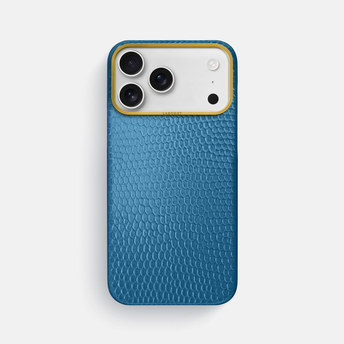 Classic Case For iPhone 17 Pro Max In Lizard -1 | Blue-Gold