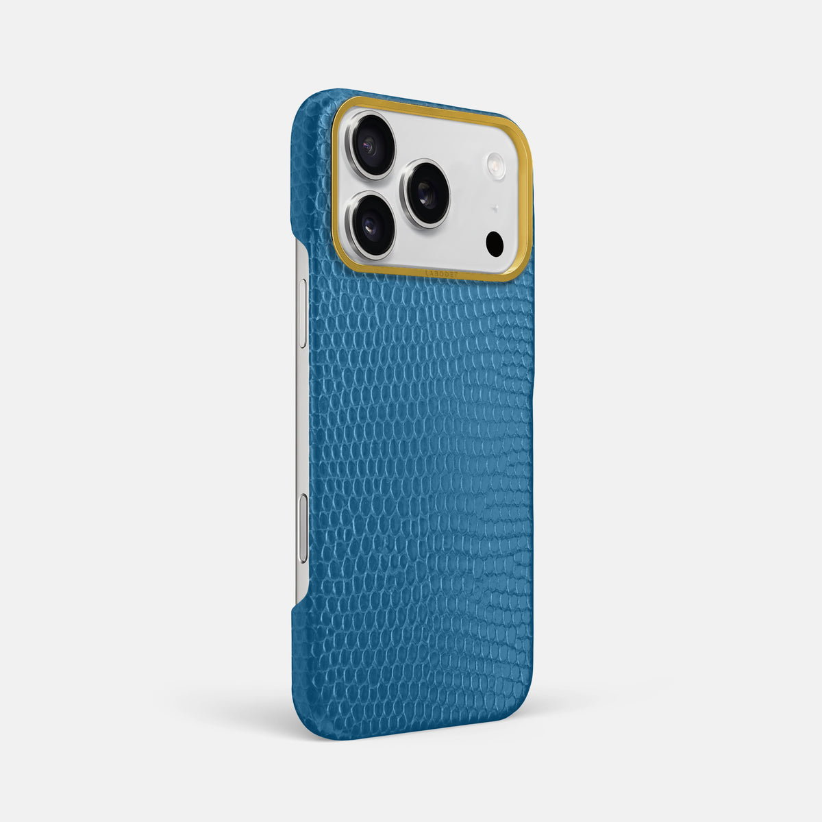 Classic Case For iPhone 17 Pro Max In Lizard -2 | Blue-Gold