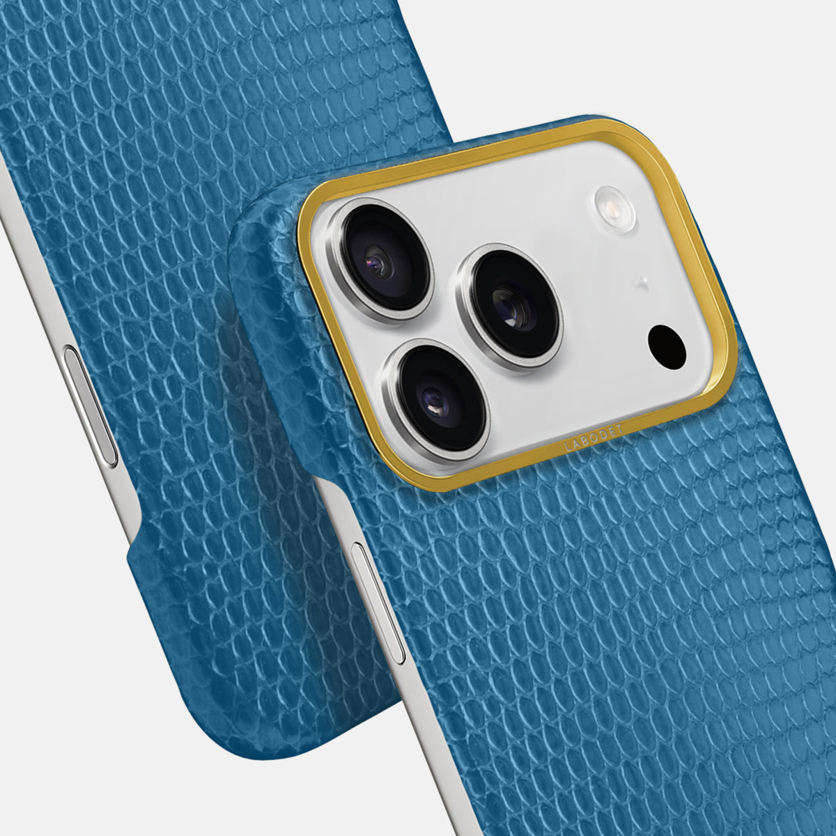 Classic Case For iPhone 17 Pro Max In Lizard -6 | Blue-Gold