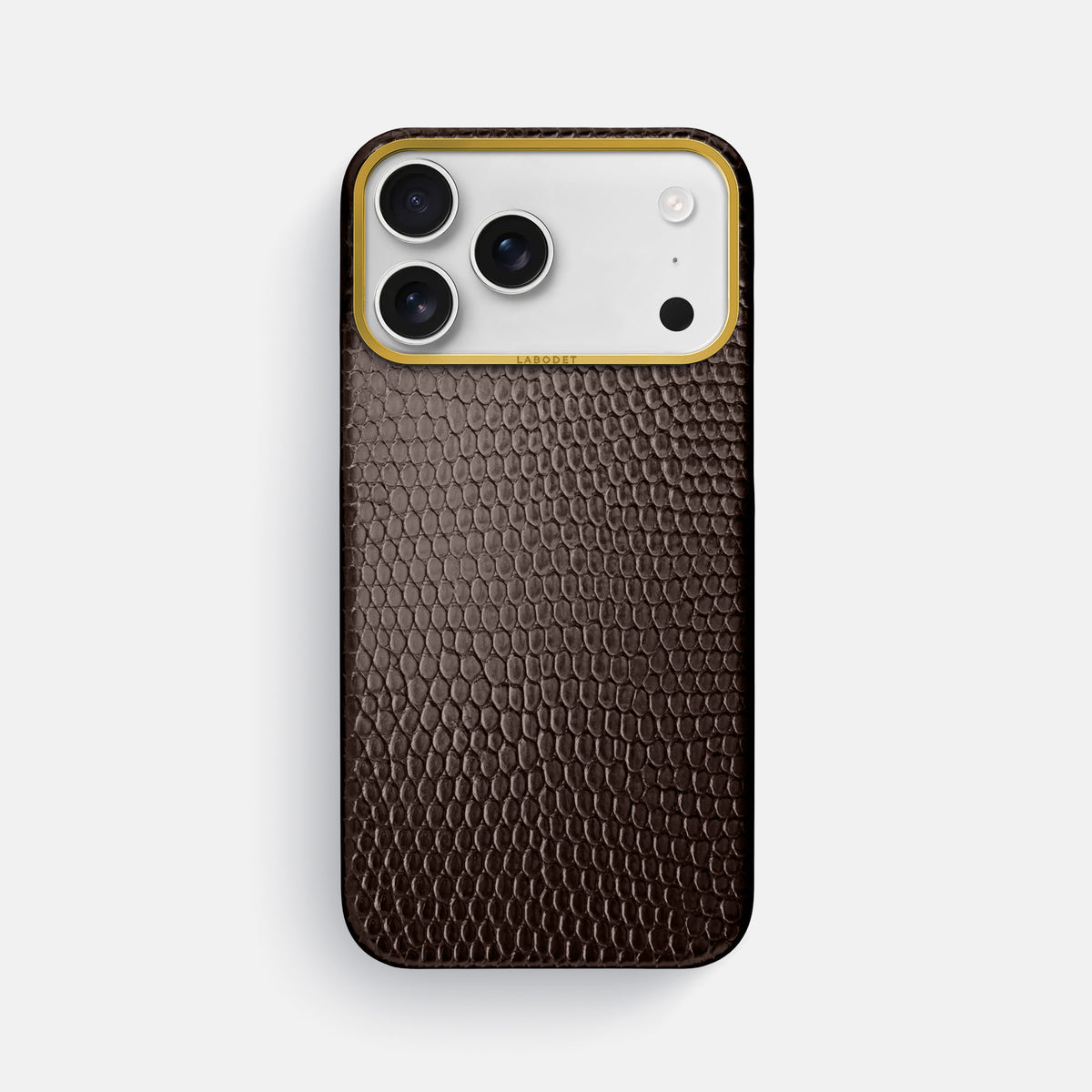 Classic Case For iPhone 17 Pro Max In Lizard -1 | Brown-Gold