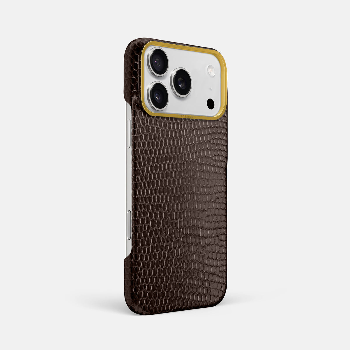 Classic Case For iPhone 17 Pro Max In Lizard -2 | Brown-Gold