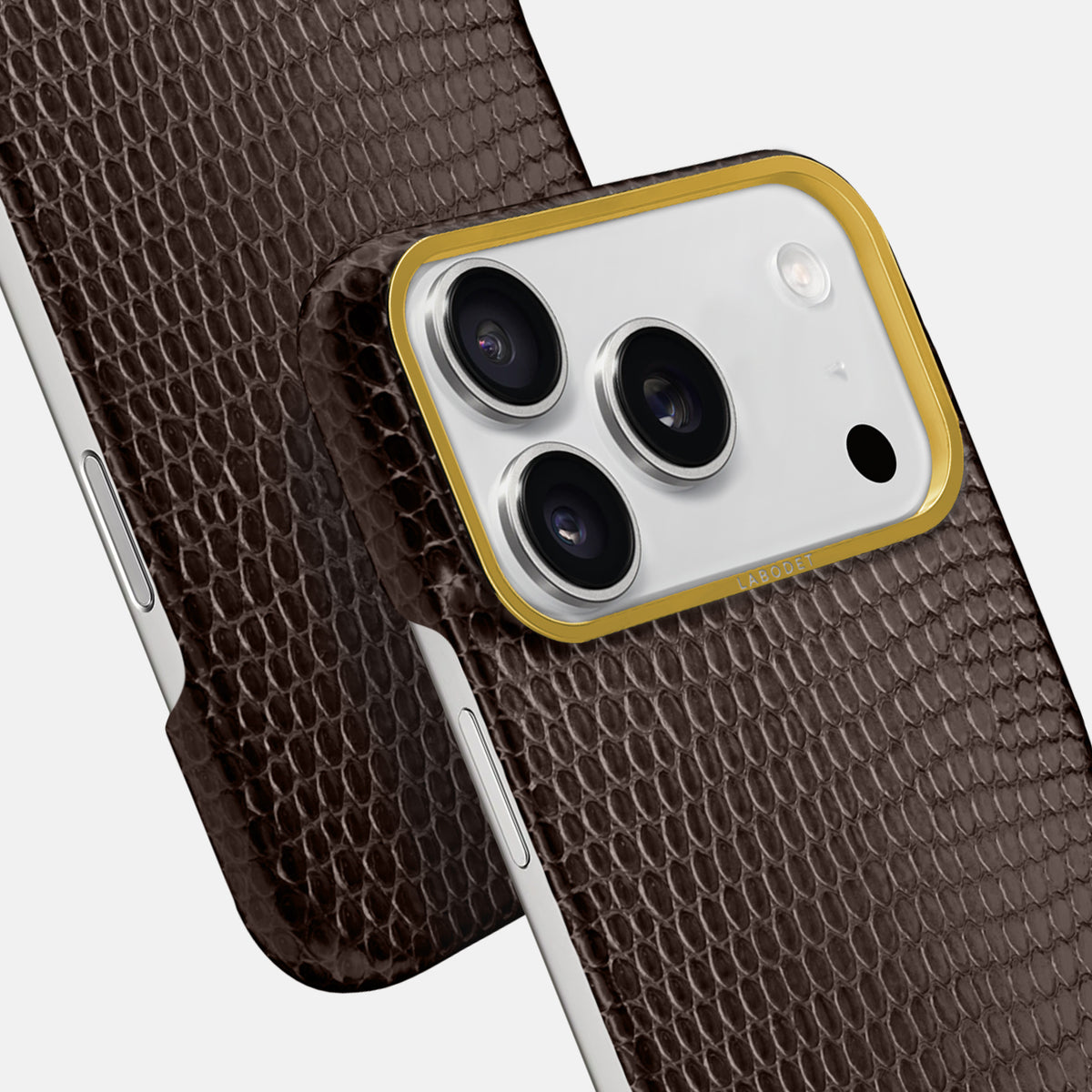 Classic Case For iPhone 17 Pro Max In Lizard -6 | Brown-Gold