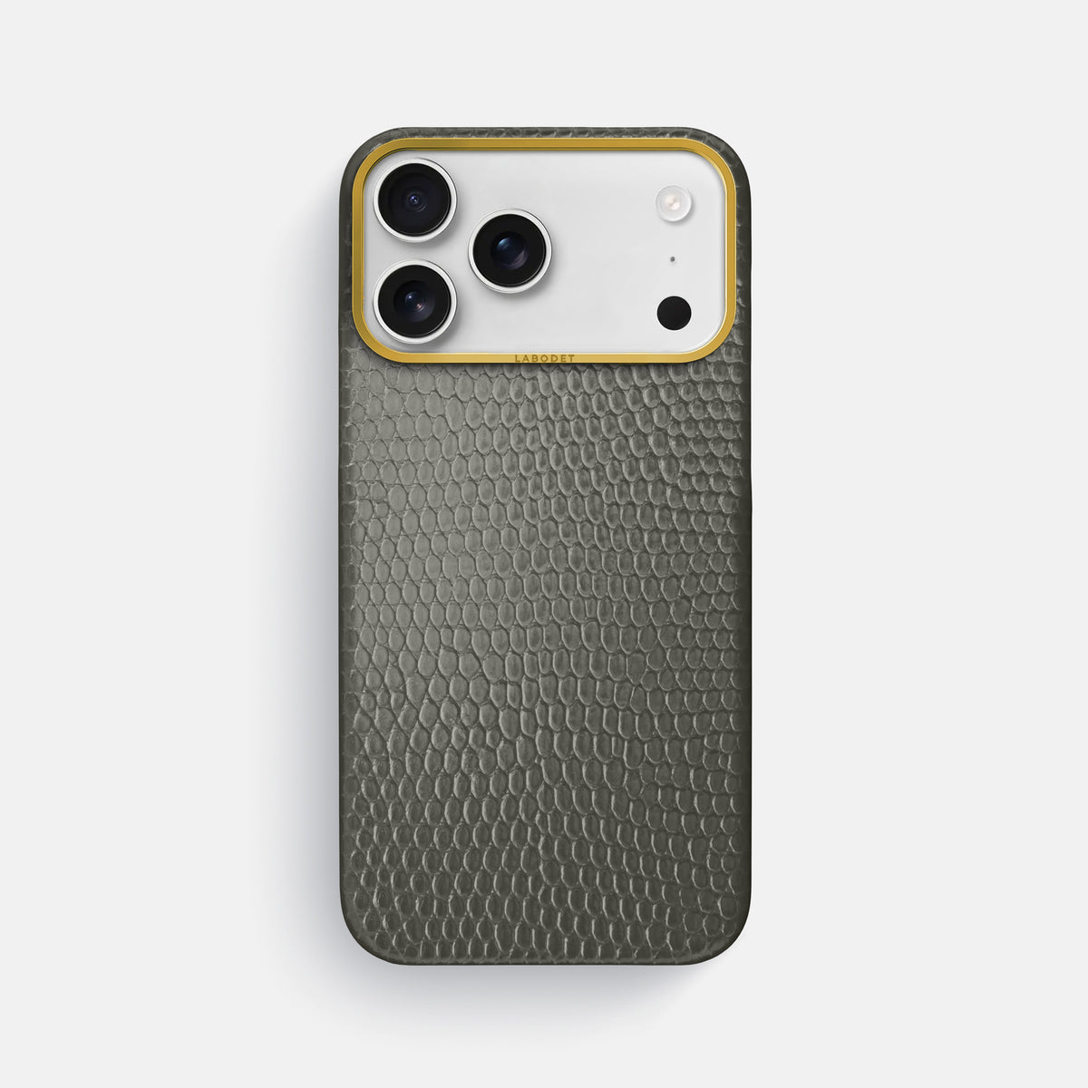 Classic Case For iPhone 17 Pro Max In Lizard -1 | Grey-Gold