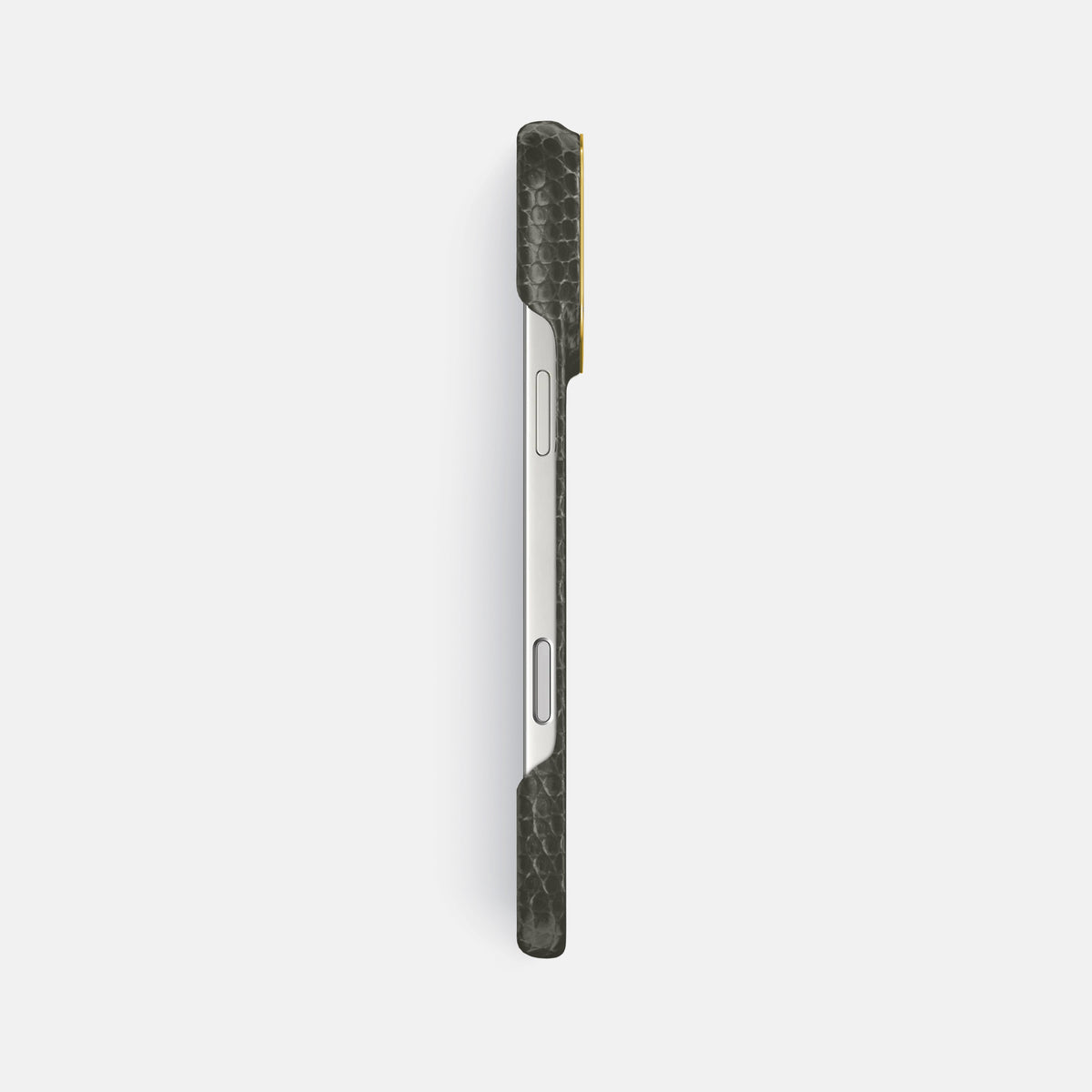 Classic Case For iPhone 17 Pro Max In Lizard -3 | Grey-Gold