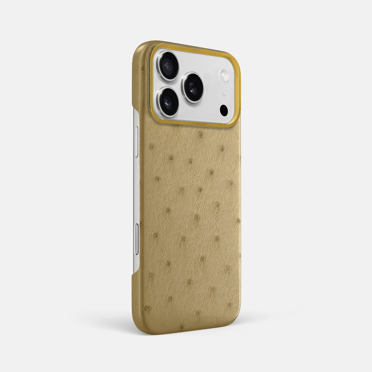 Classic Case For iPhone 17 Pro Max In Ostrich -2 | Desert-Sand-Gold