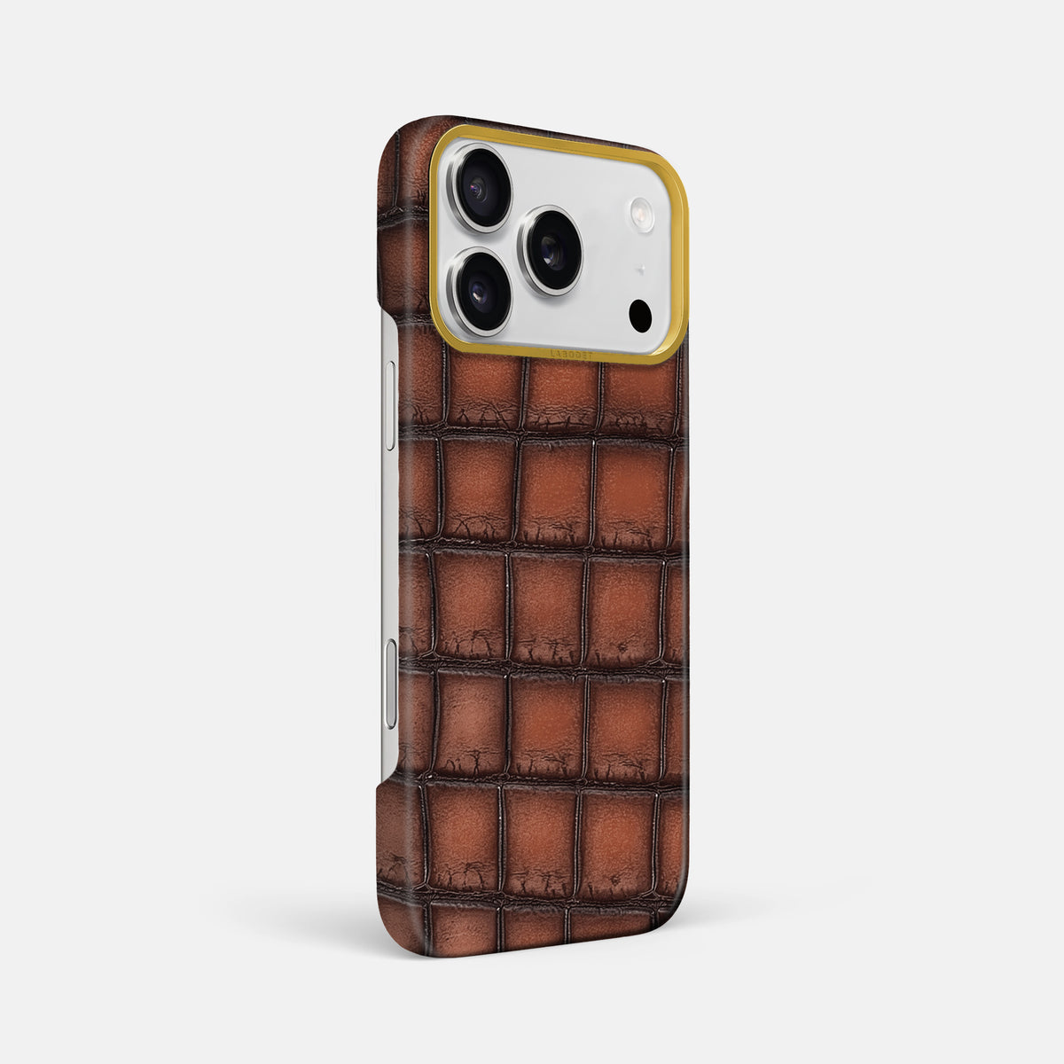 Classic Case For iPhone 17 Pro Max In Patina Alligator -2 | Baobab-Gold