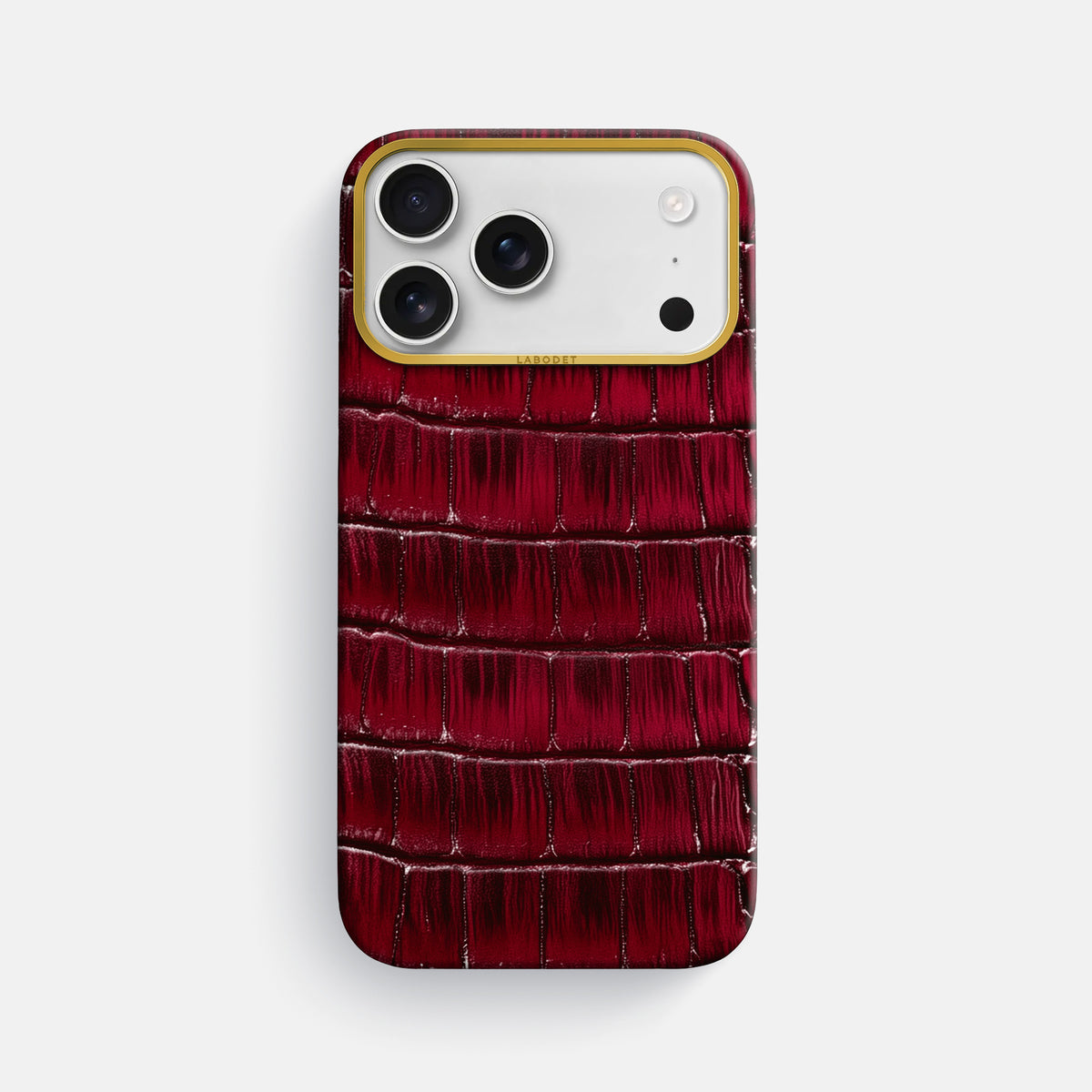 Classic Case For iPhone 17 Pro Max In Patina Alligator -1 | Havana-Burgundy-Gold