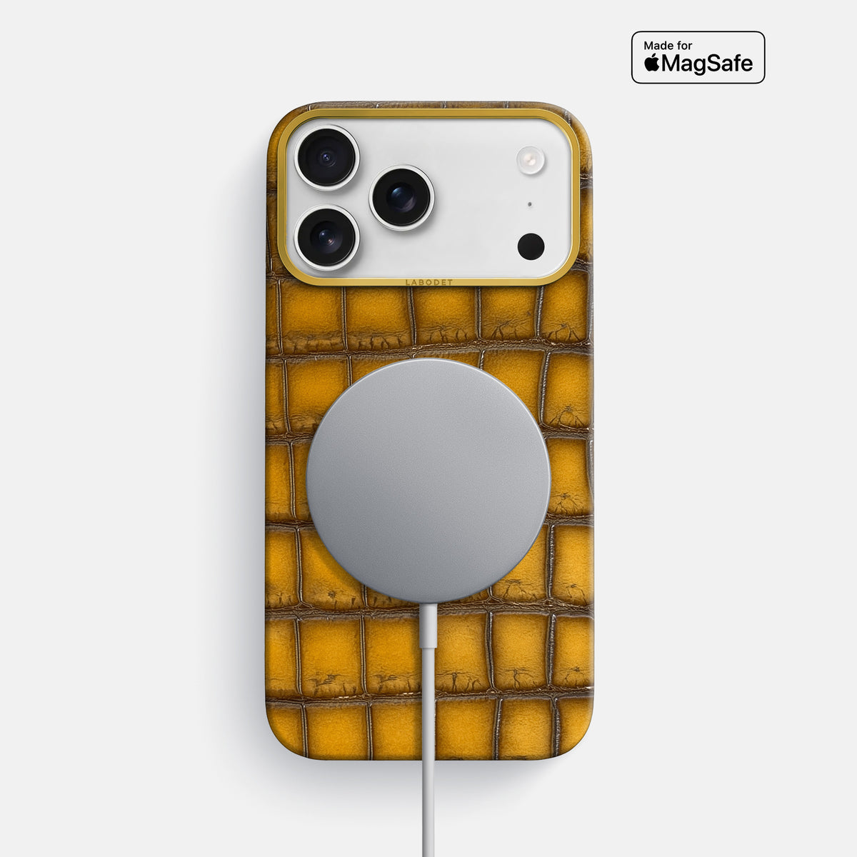Classic Case For iPhone 17 Pro Max In Patina Alligator -5 | Sydney-Gold