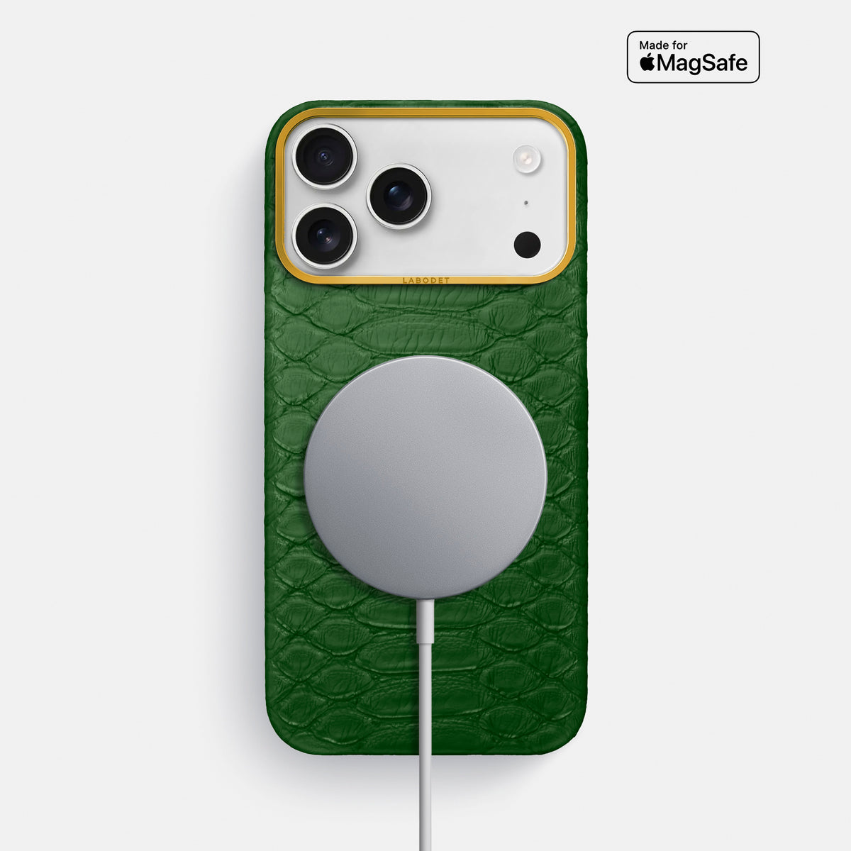 Classic Case For iPhone 17 Pro Max In Python -5 | Green-Gold