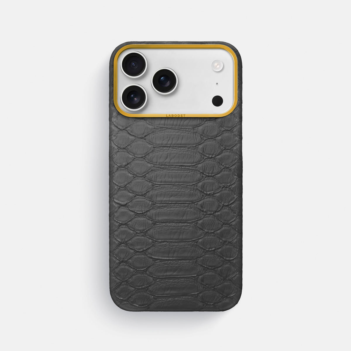 Classic Case For iPhone 17 Pro Max In Python -1 | Grey-Gold