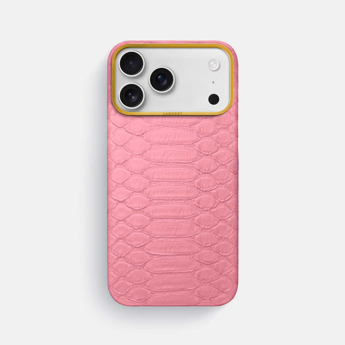 Classic Case For iPhone 17 Pro Max In Python -1 | Pink-Gold