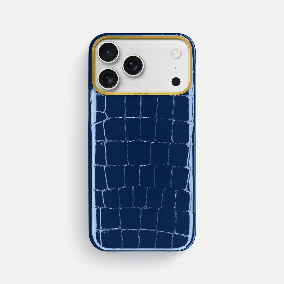 Classic Case For iPhone 17 Pro Max In Shiny Alligator -1 | Mediterranean-Gold