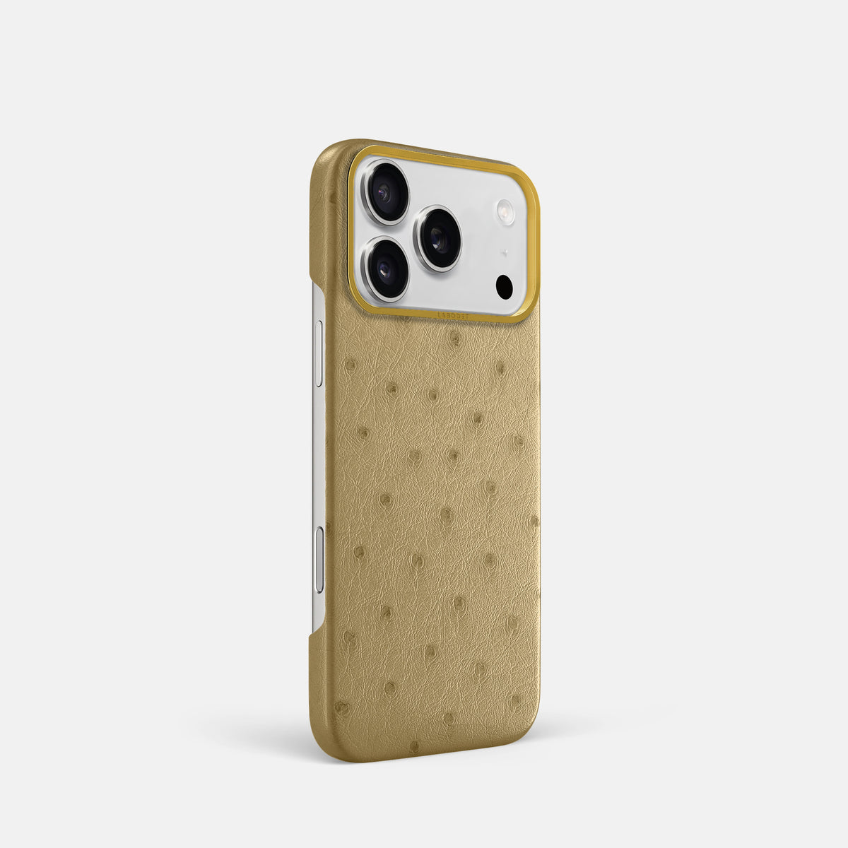 Classic Case For iPhone 17 Pro In Ostrich -2 | Desert-Sand-Gold
