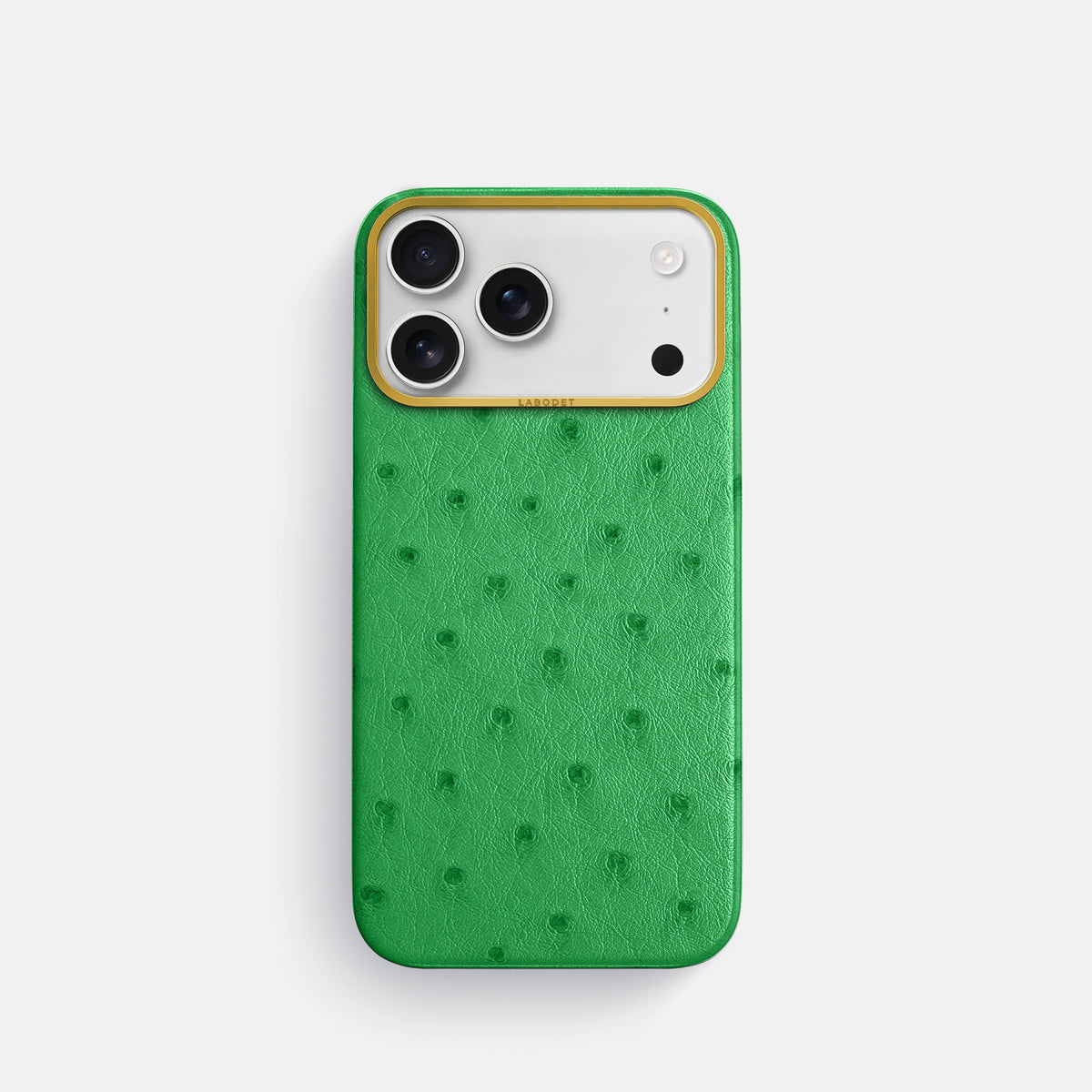 Classic Case For iPhone 17 Pro In Ostrich -1 | Kentucky-Green-Gold