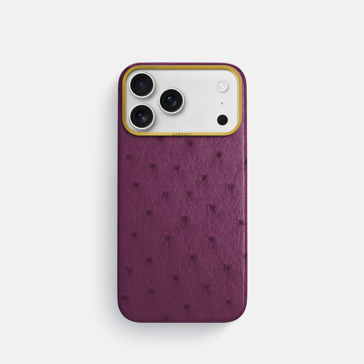 Classic Case For iPhone 17 Pro In Ostrich -1 | Purple-Gold