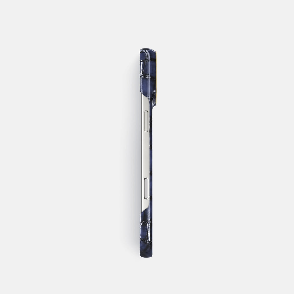 Classic Case For iPhone 17 Pro In Patina Alligator -3 | Havana-Blue-Gold