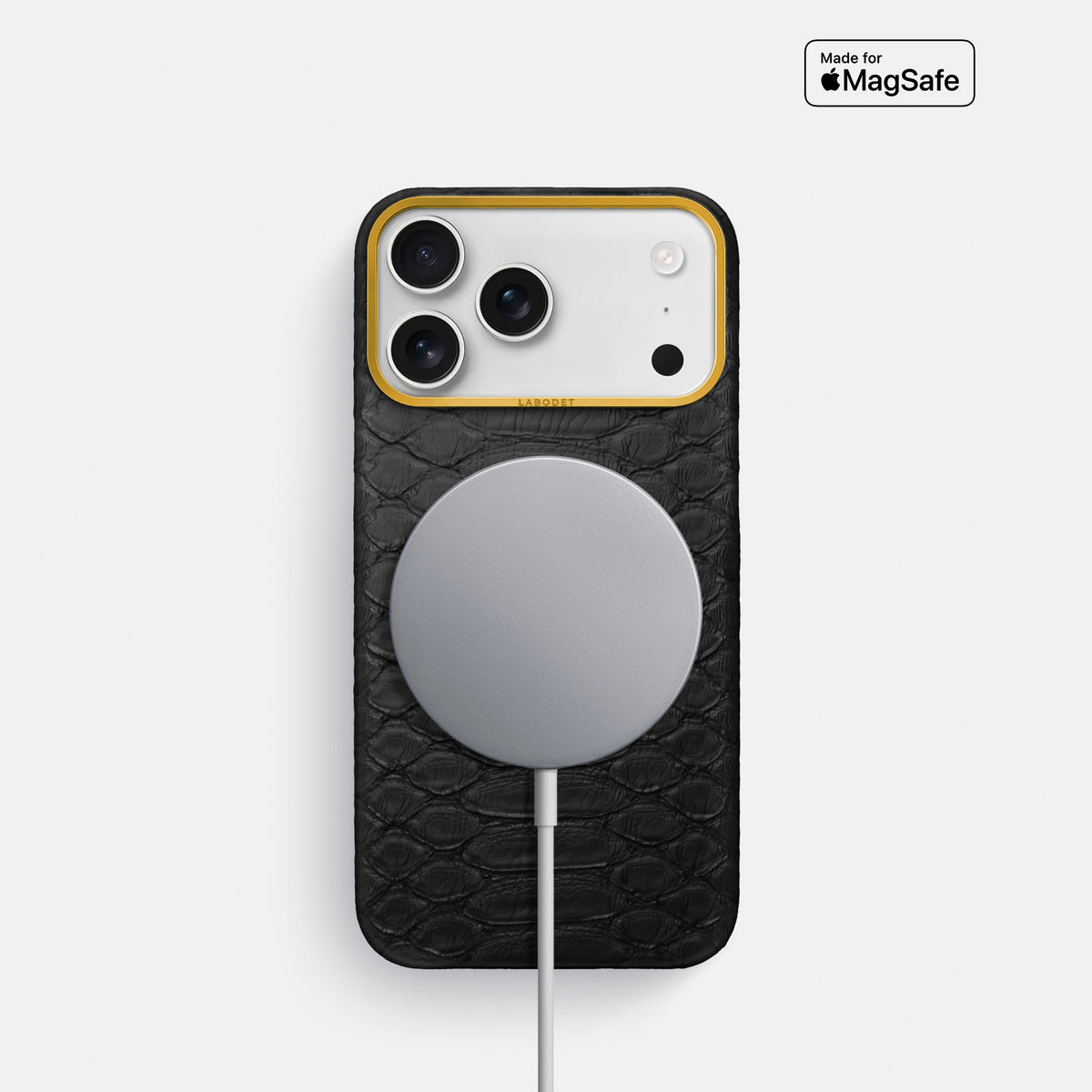 Classic Case For iPhone 17 Pro In Python -5 | Black-Gold