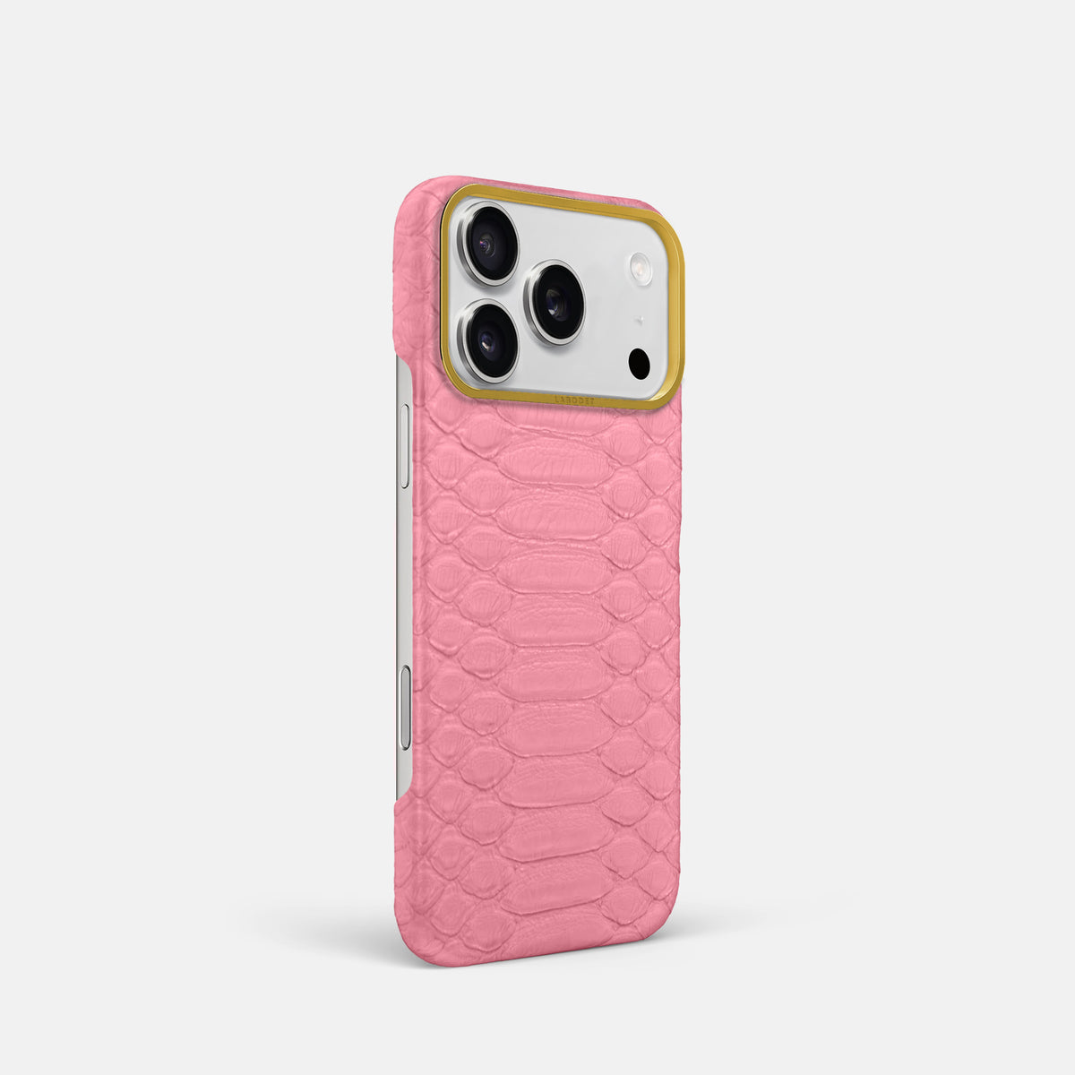 Classic Case For iPhone 17 Pro In Python -2 | Pink-Gold