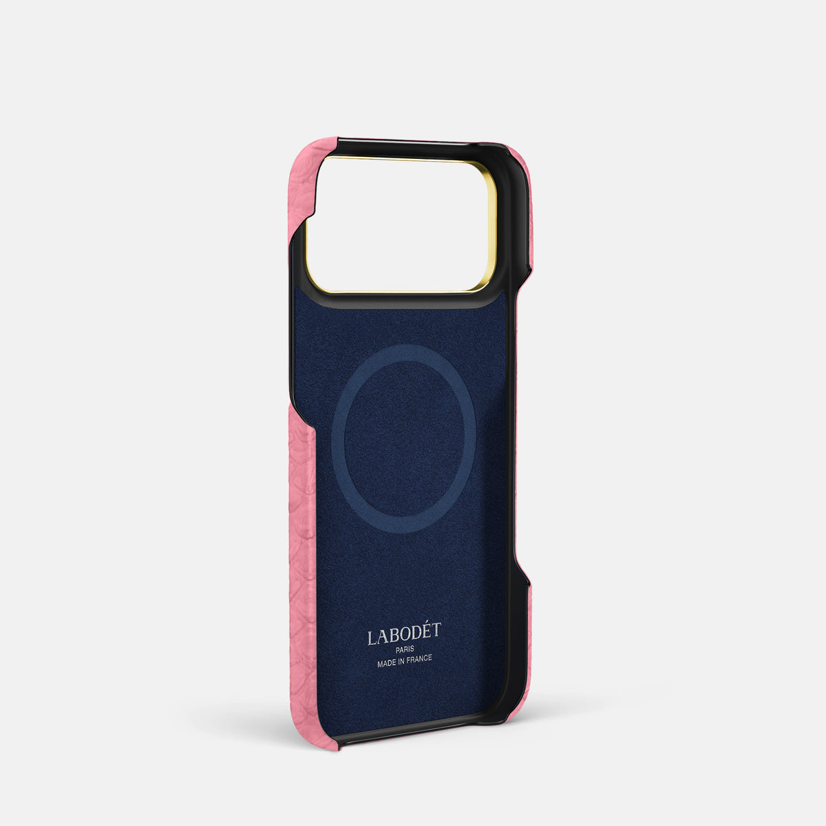 Classic Case For iPhone 17 Pro In Python -4 | Pink-Gold