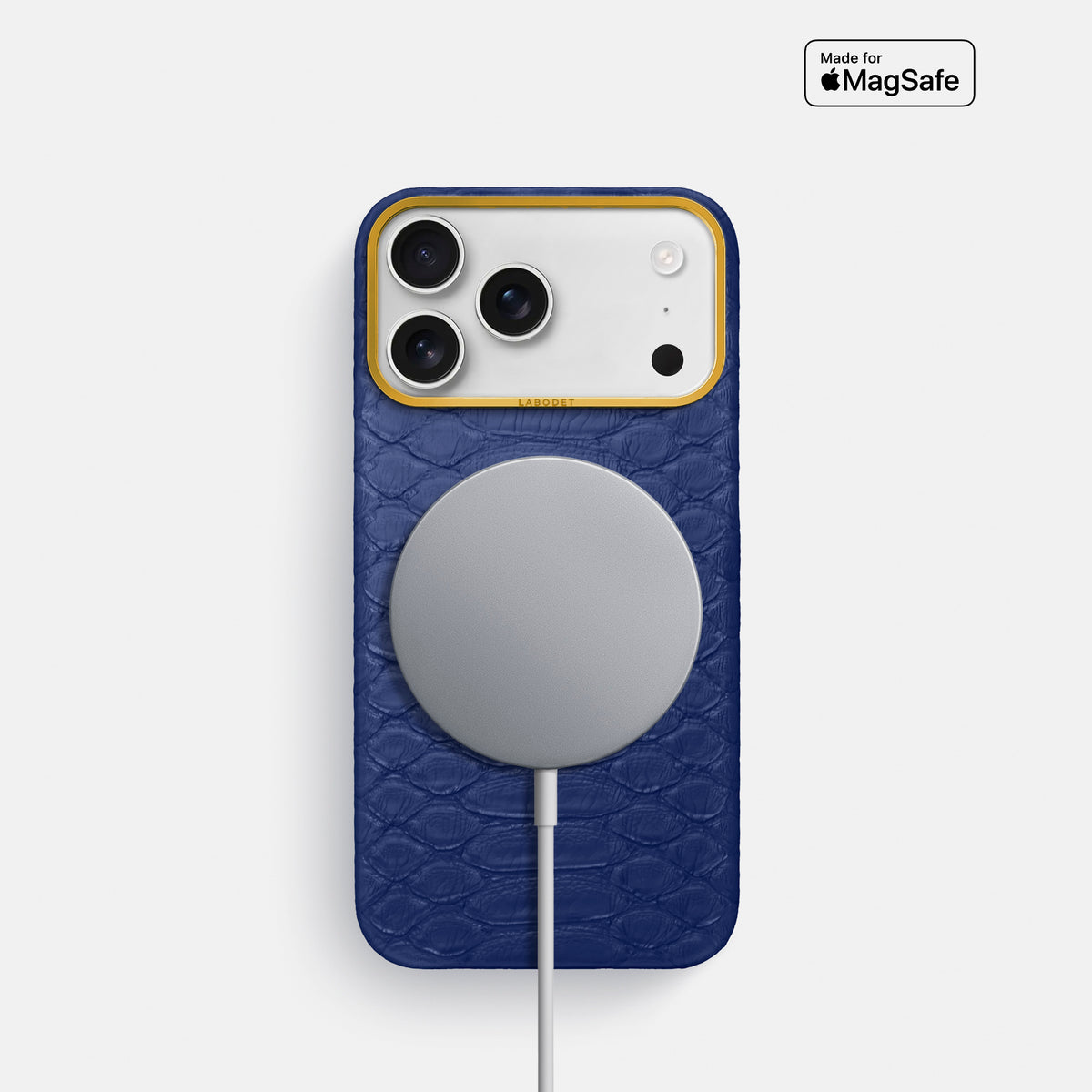 Classic Case For iPhone 17 Pro In Python -5 | Royal-Blue-Gold