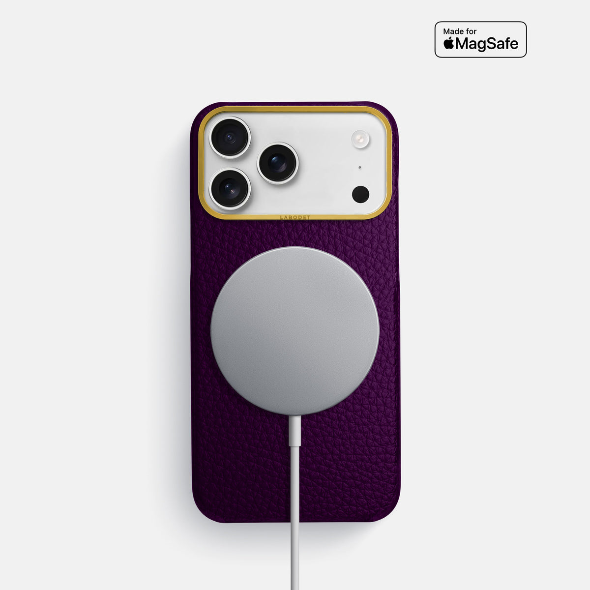 Classic Case For iPhone 18 Pro In Calf -5 | Violet-Gold