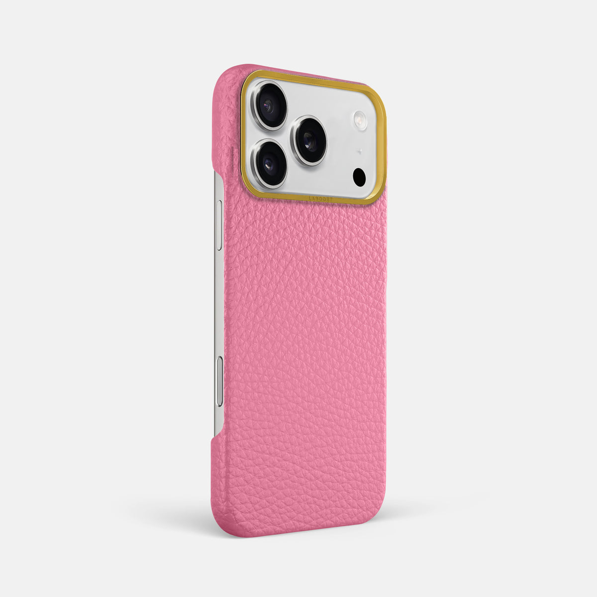 Classic Case For iPhone 18 Pro Max In Calf -2 | Pink-Gold