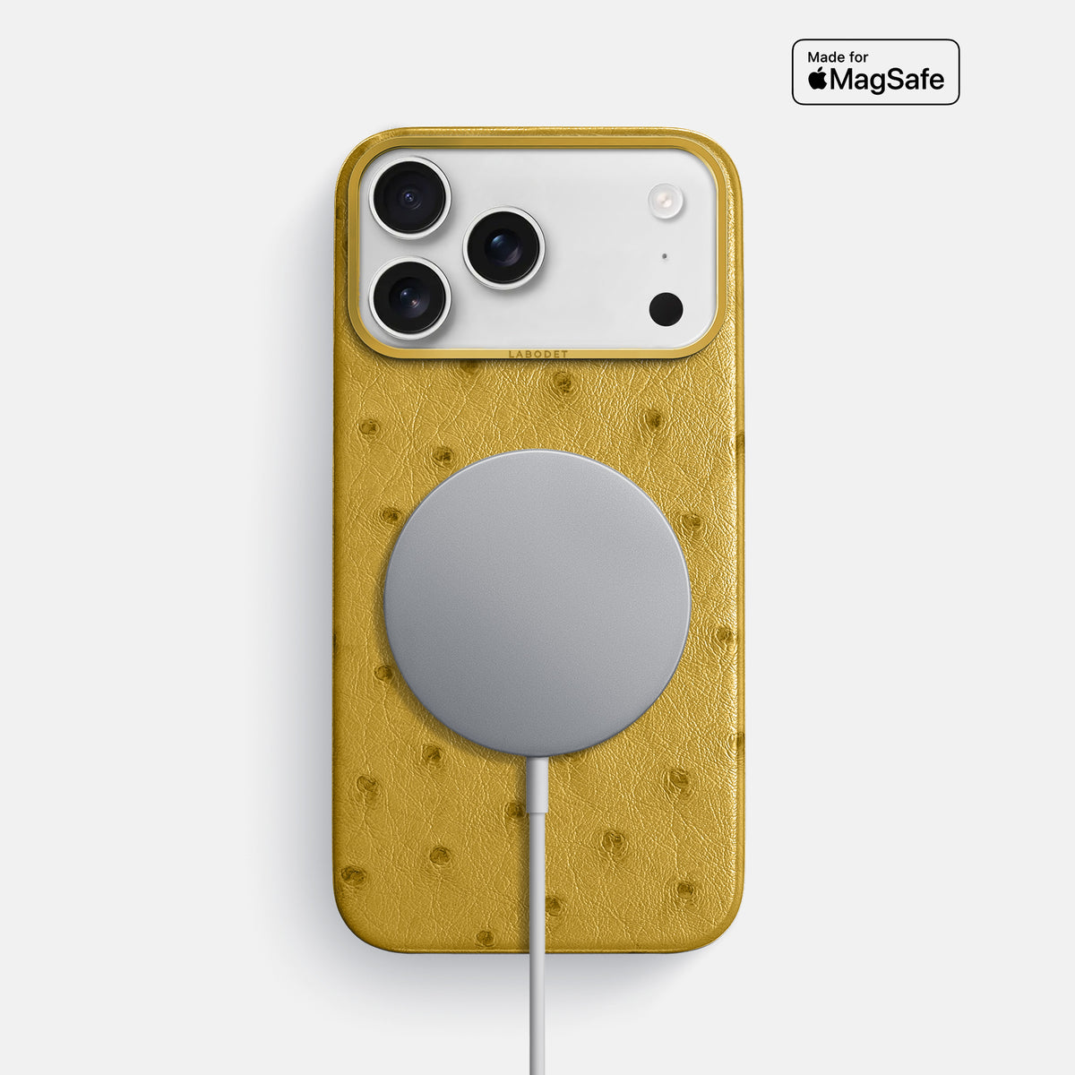 Classic Case For iPhone 18 Pro Max In Ostrich -5 | Gold-Gold