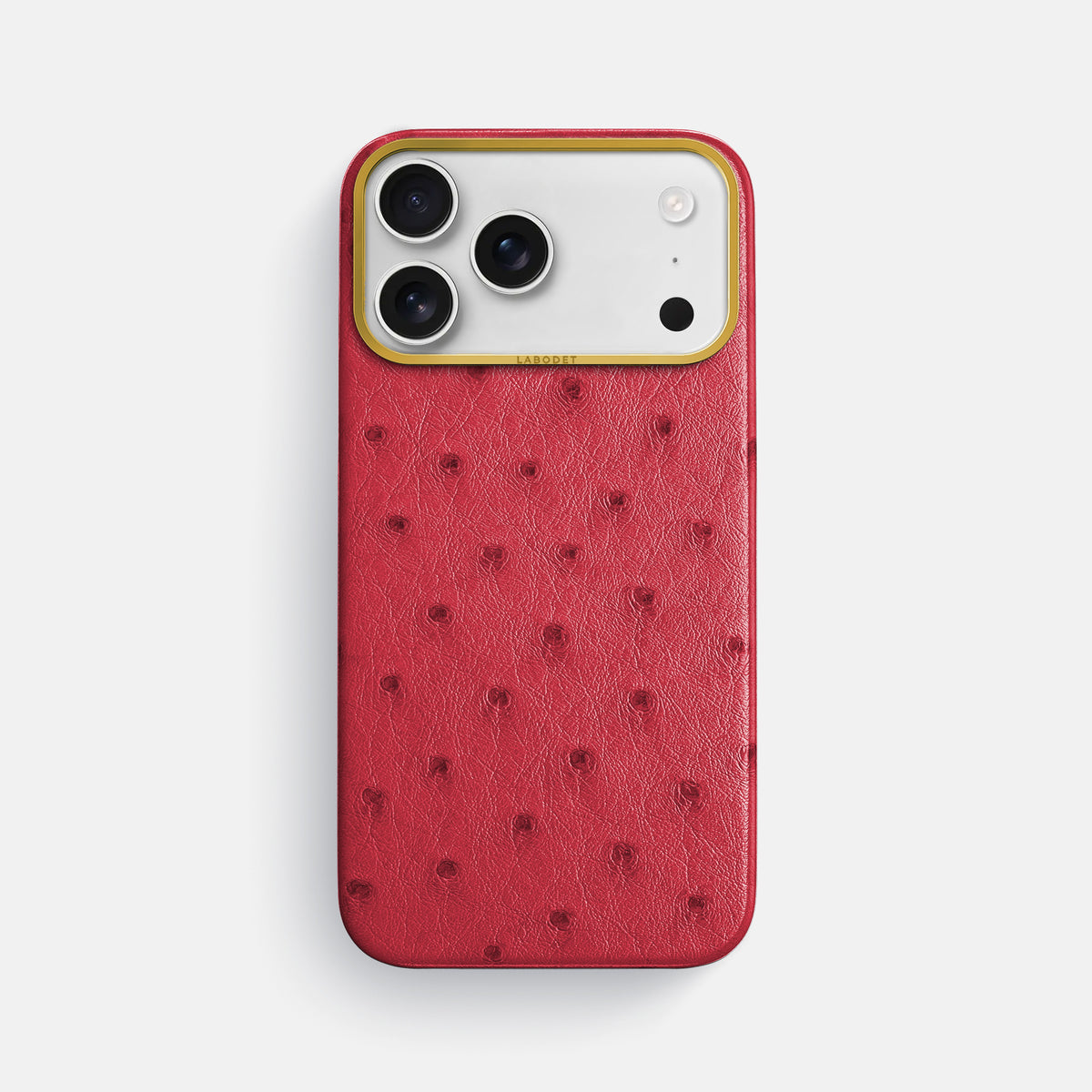 Classic Case For iPhone 18 Pro Max In Ostrich -1 | Red-Gold