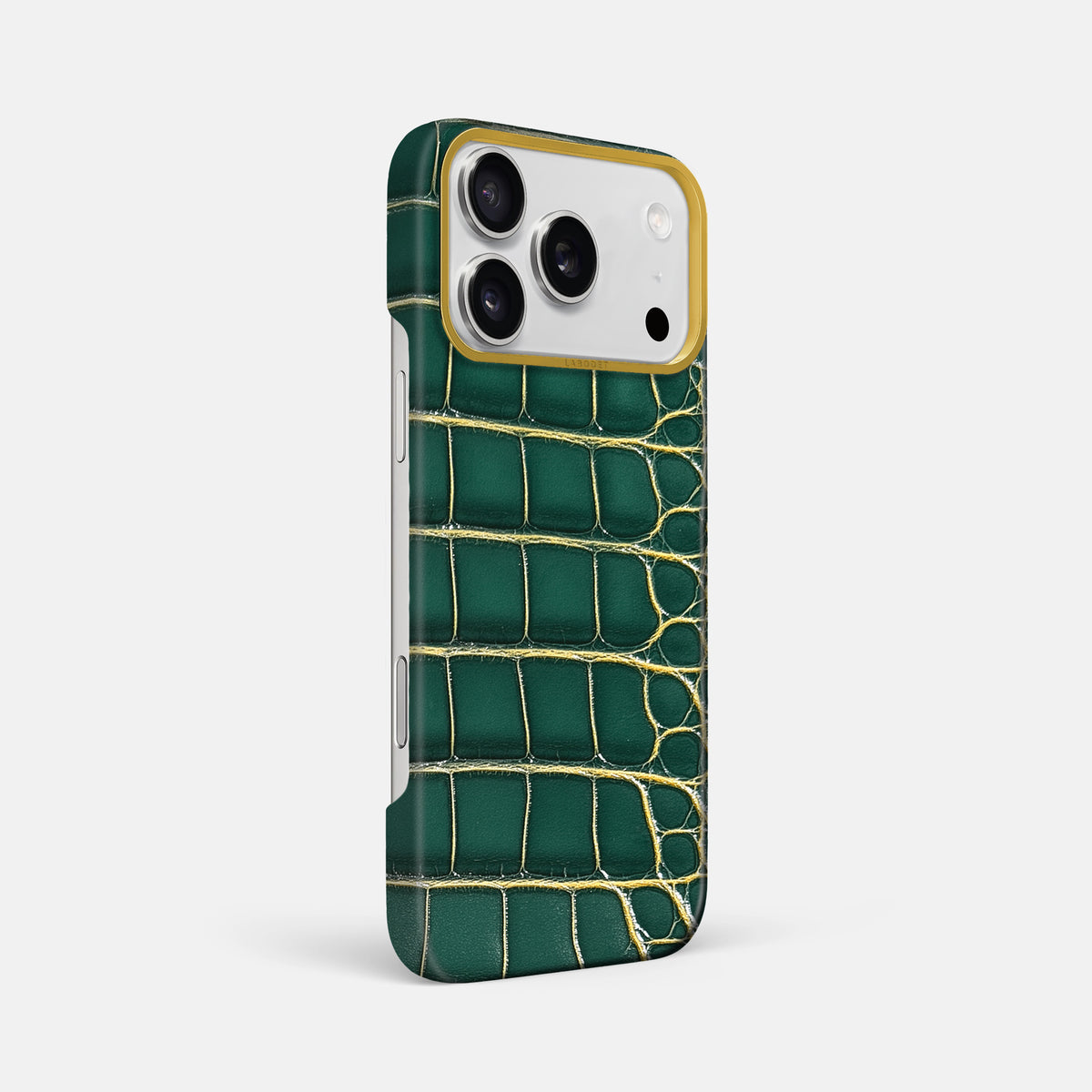 Classic Case For iPhone 18 Pro Max In Patina Alligator -2 | Cambridge-Gold
