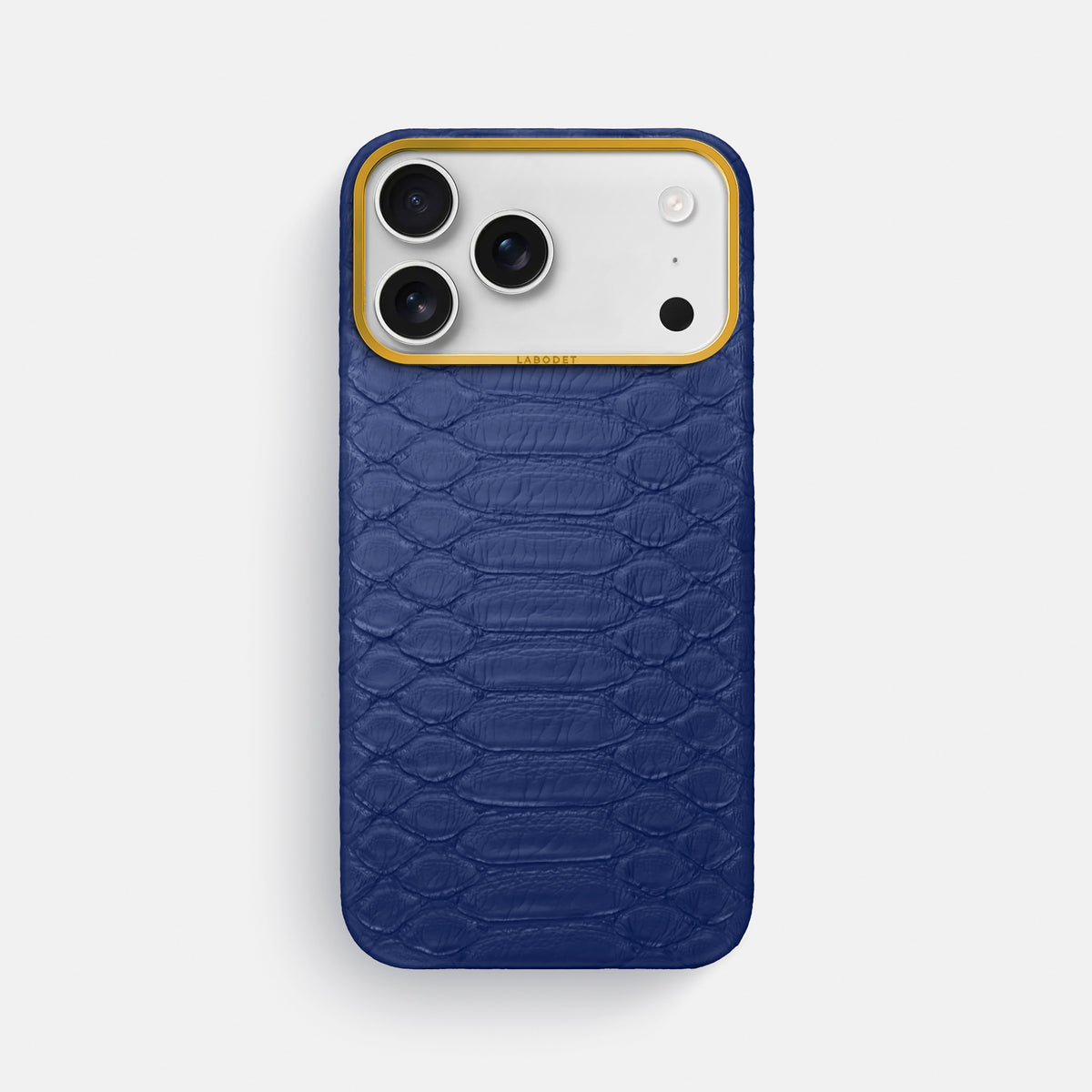 Classic Case For iPhone 18 Pro Max In Python -1 | Royal-Blue-Gold