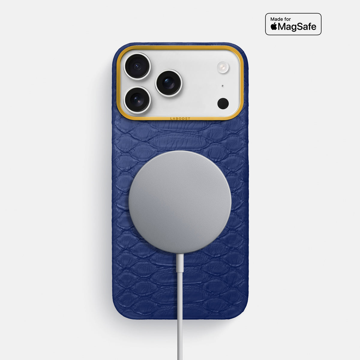 Classic Case For iPhone 18 Pro Max In Python -5 | Royal-Blue-Gold