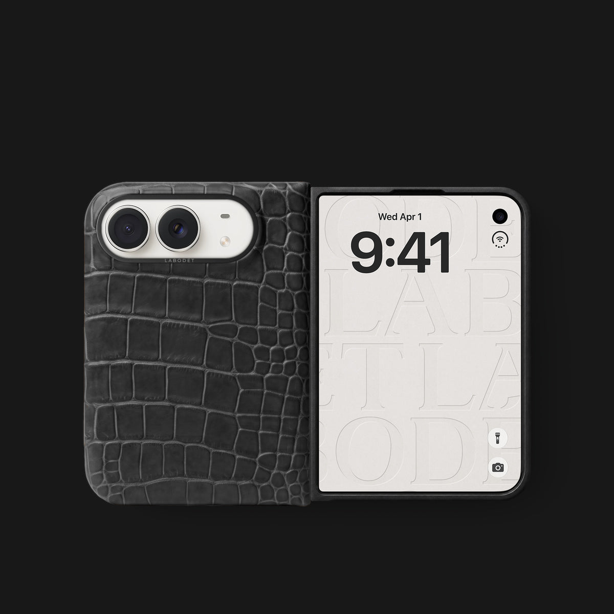 Classic Case Edition Black For iPhone Duo In Alligator -2 | Edition Black-Black