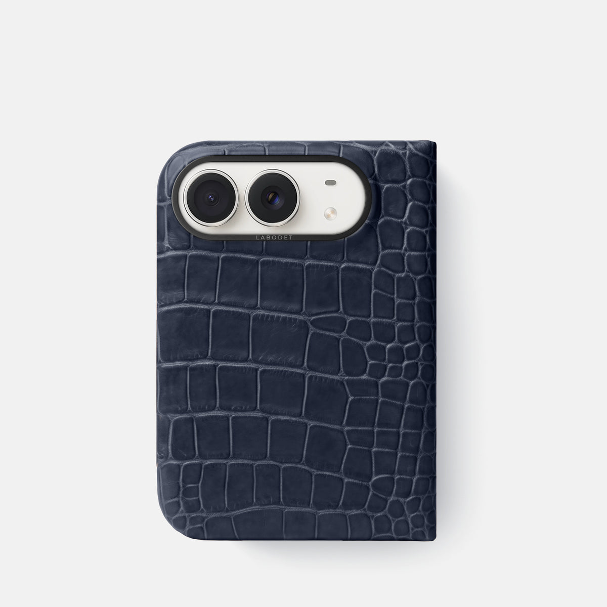 Classic Case For iPhone Duo In Alligator -1 | Navy-Blue-Black