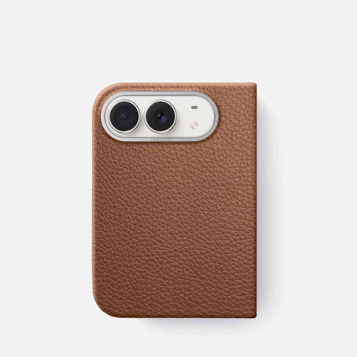 Classic Case For iPhone Duo In Calf -1 | Caramel-Steel
