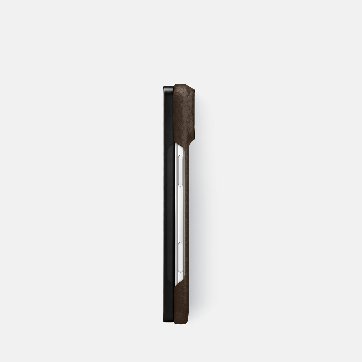 Classic Case For iPhone Duo In Calf -3 | Dark-Brown-Black