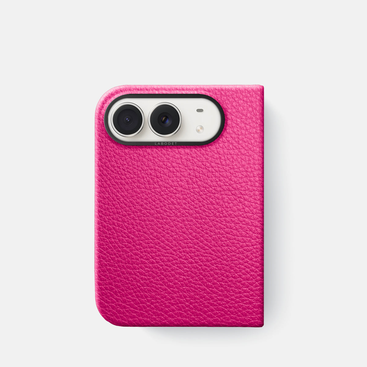 Classic Case For iPhone Duo In Calf -1 | Magenta-Black