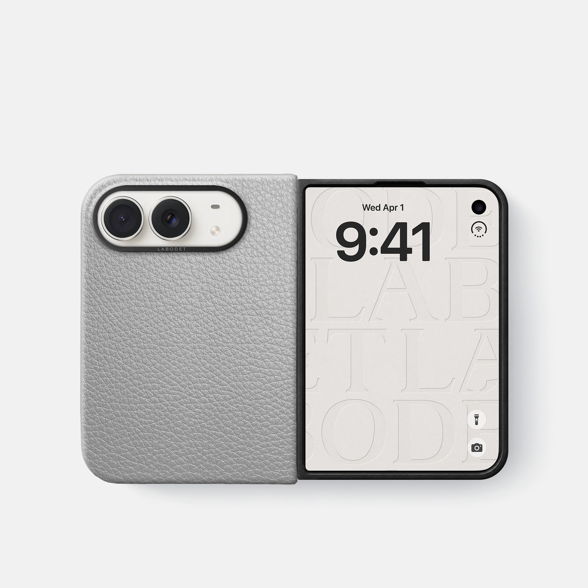 Classic Case For iPhone Duo In Calf -2 | Nuage-Black