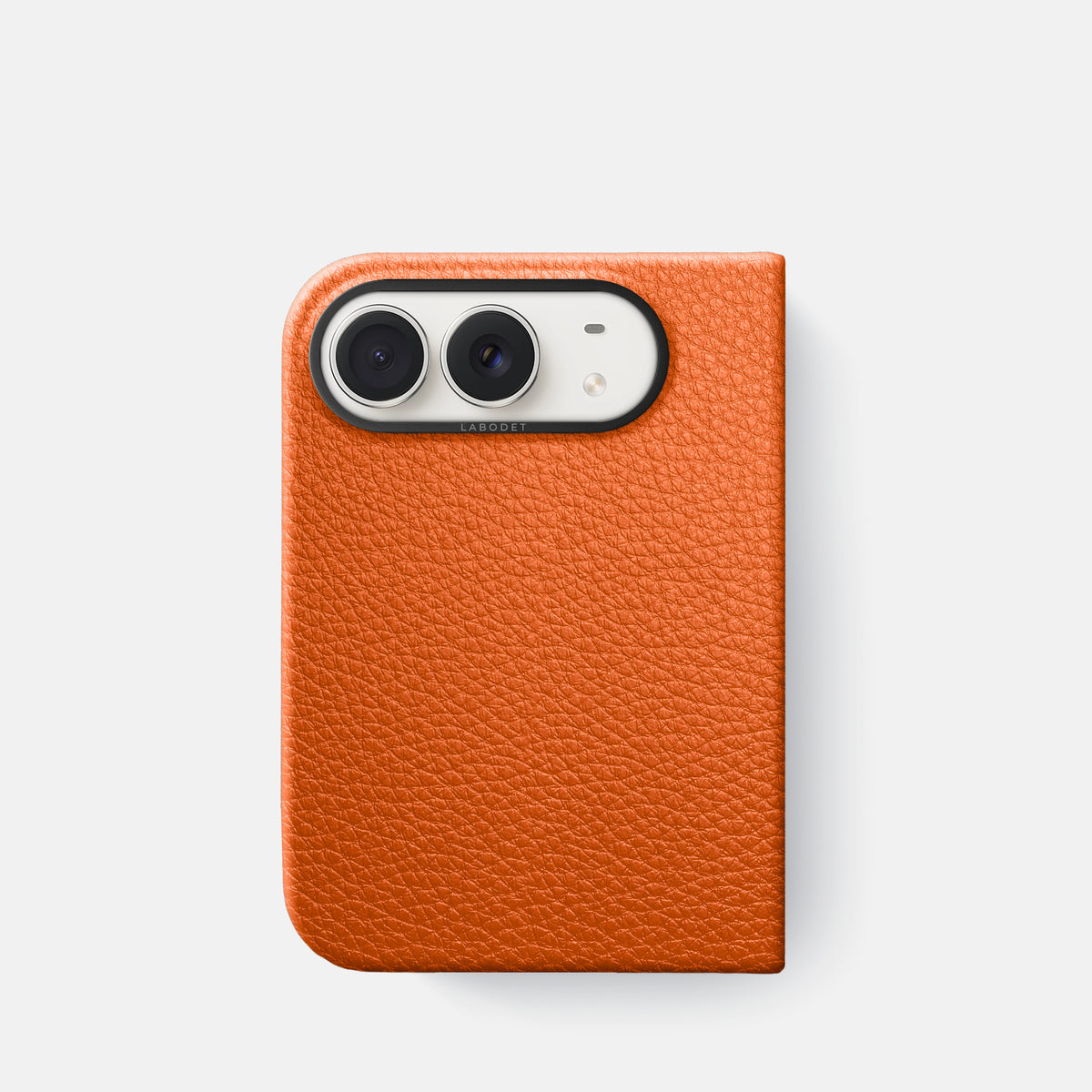 Classic Case For iPhone Duo In Calf -1 | Orange-Black