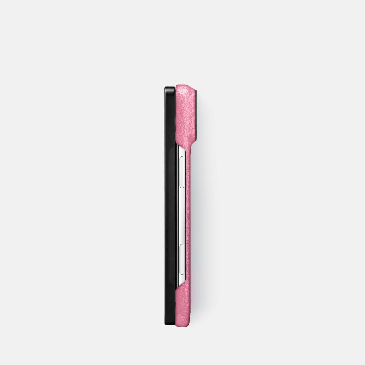 Classic Case For iPhone Duo In Calf -3 | Pink-Black
