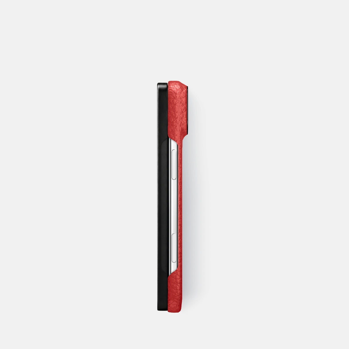 Classic Case For iPhone Duo In Calf -3 | Red-Black